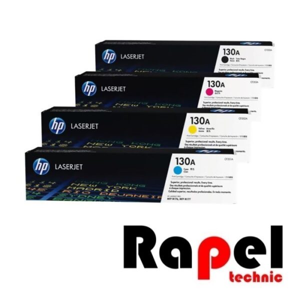 ست کارتریج وارداتی رنگی HP 130A (گارانتی دار و قابل شارژ مجدد)